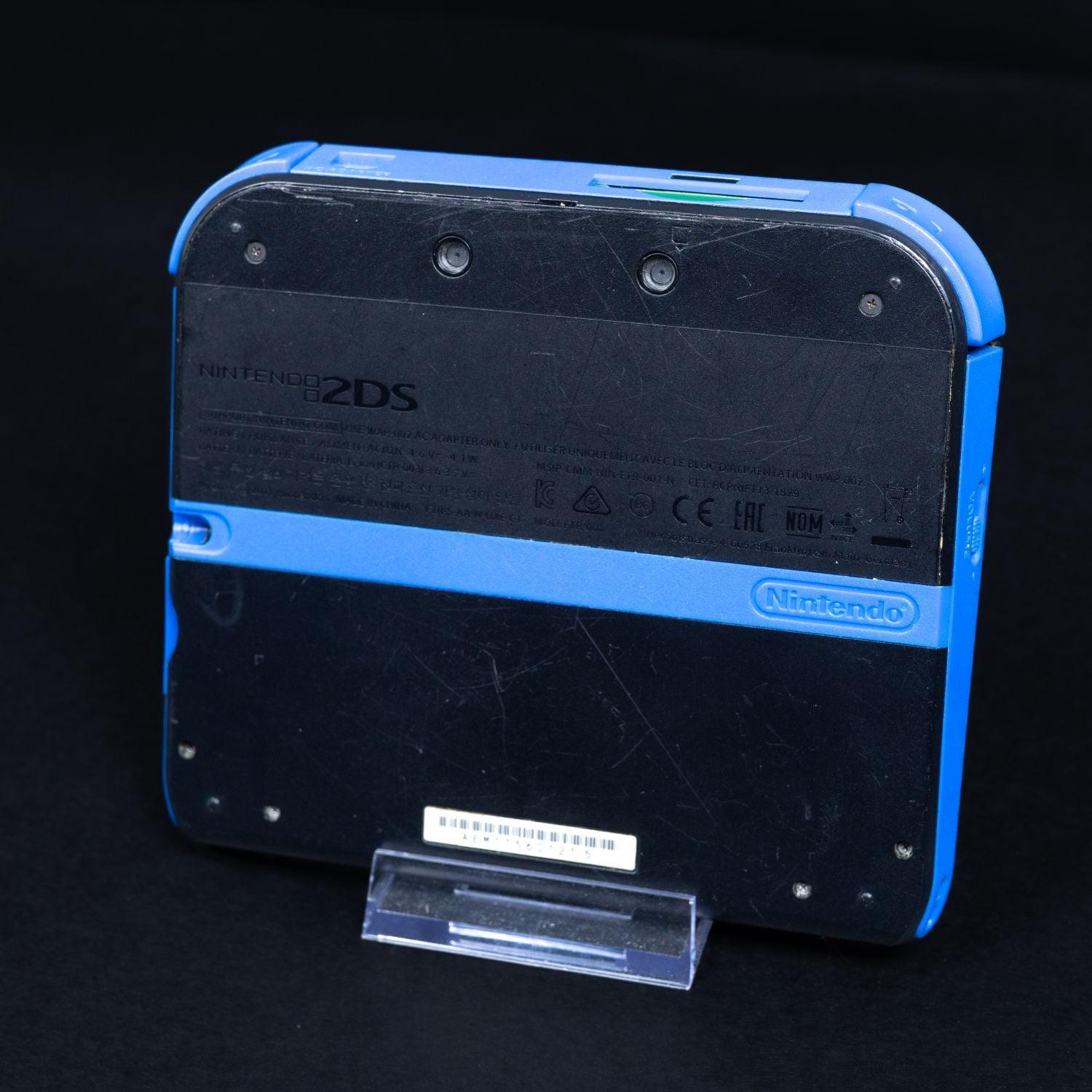 nintendo-2ds-handheld-konsole-schwarz-blau-funktion-geprueft-3 - Utopia Collectibles