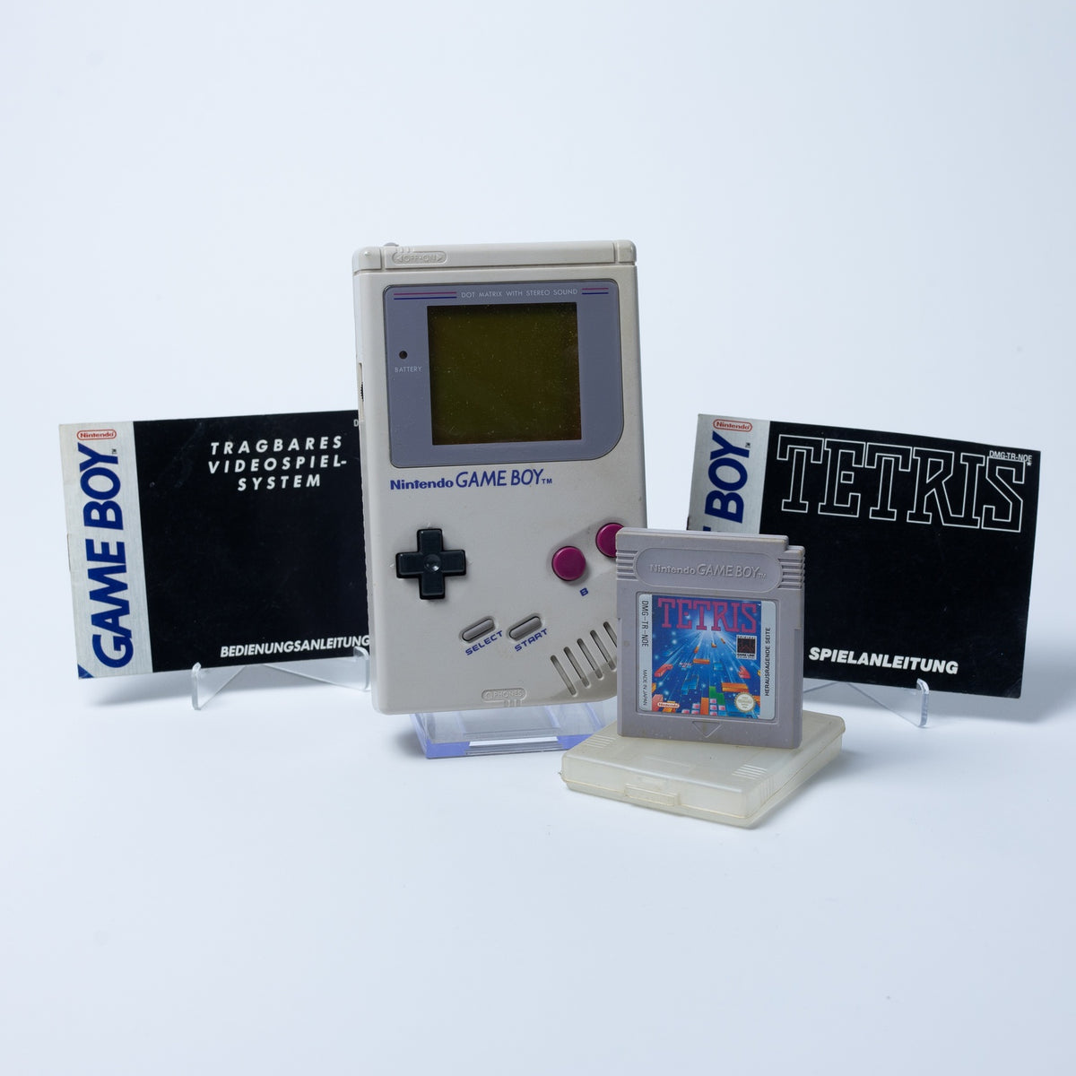 Nintendo Game Boy mit Tetris & Anleitungen - Funktioniert - Zustand Sehr Gut