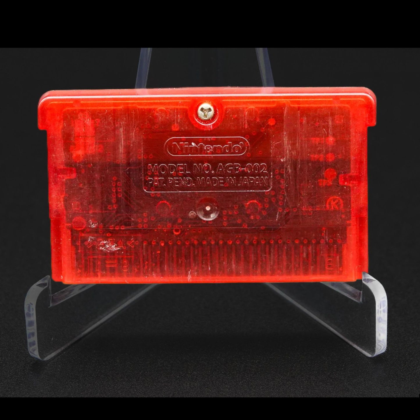 Nintendo Gameboy Advance SP Rubin Edition Set neues Gehäuse neue Displayscheibe