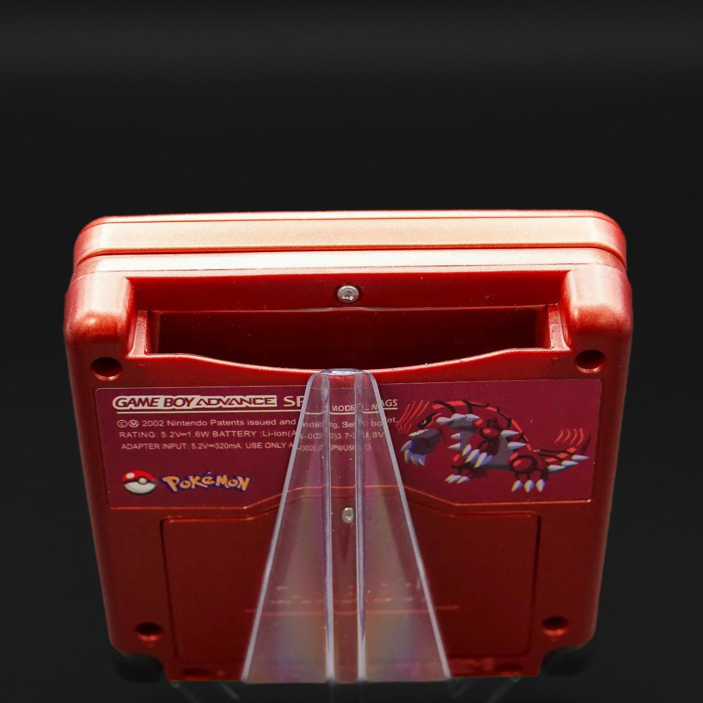 Nintendo Gameboy Advance SP Rubin Edition Set neues Gehäuse neue Displayscheibe