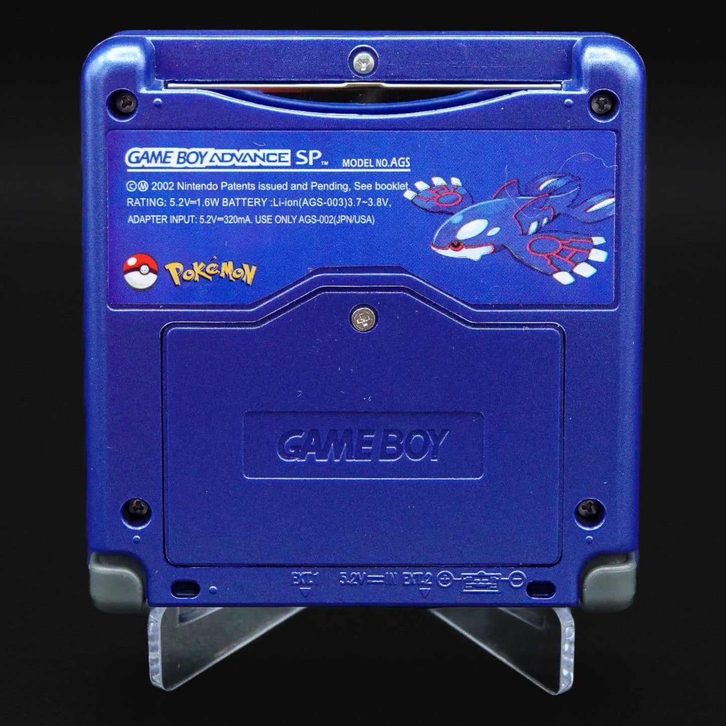 Nintendo Gameboy Advance SP Saphir Edition Set neues Gehäuse neue Displayscheibe