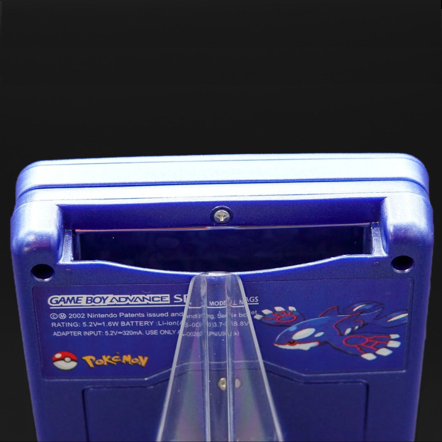 Nintendo Gameboy Advance SP Saphir Edition Set neues Gehäuse neue Displayscheibe