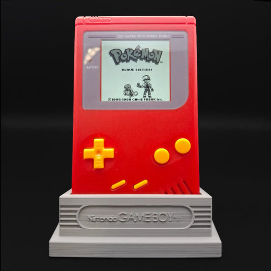 Nintendo Gameboy DMG - Rot - Beleuchtestes IPS Display - LiPo Akku Mod