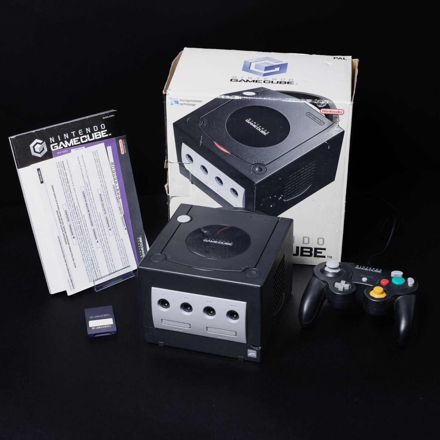 Nintendo Gamecube - PAL Konsole mit OVP + Zubehör + Anleitungen + Controller