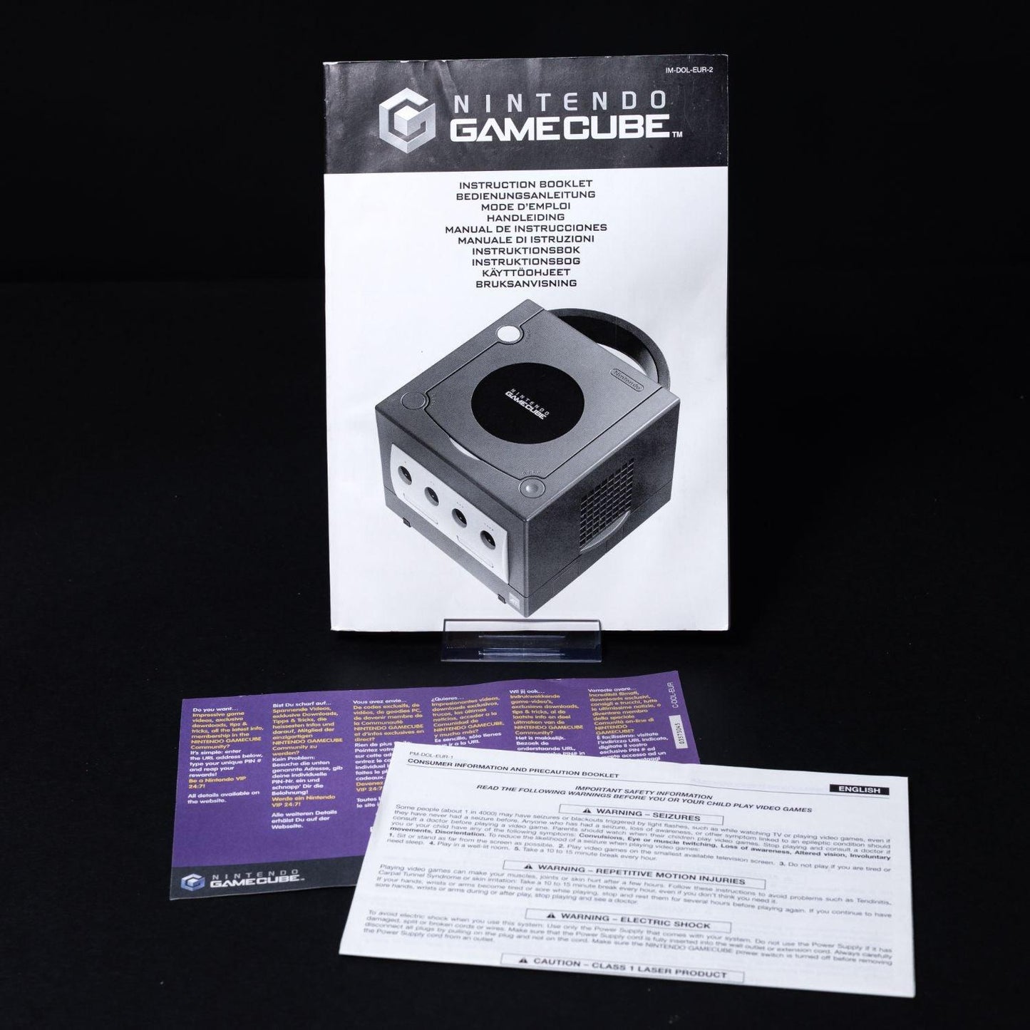 Nintendo Gamecube - PAL Konsole mit OVP + Zubehör + Anleitungen + Controller