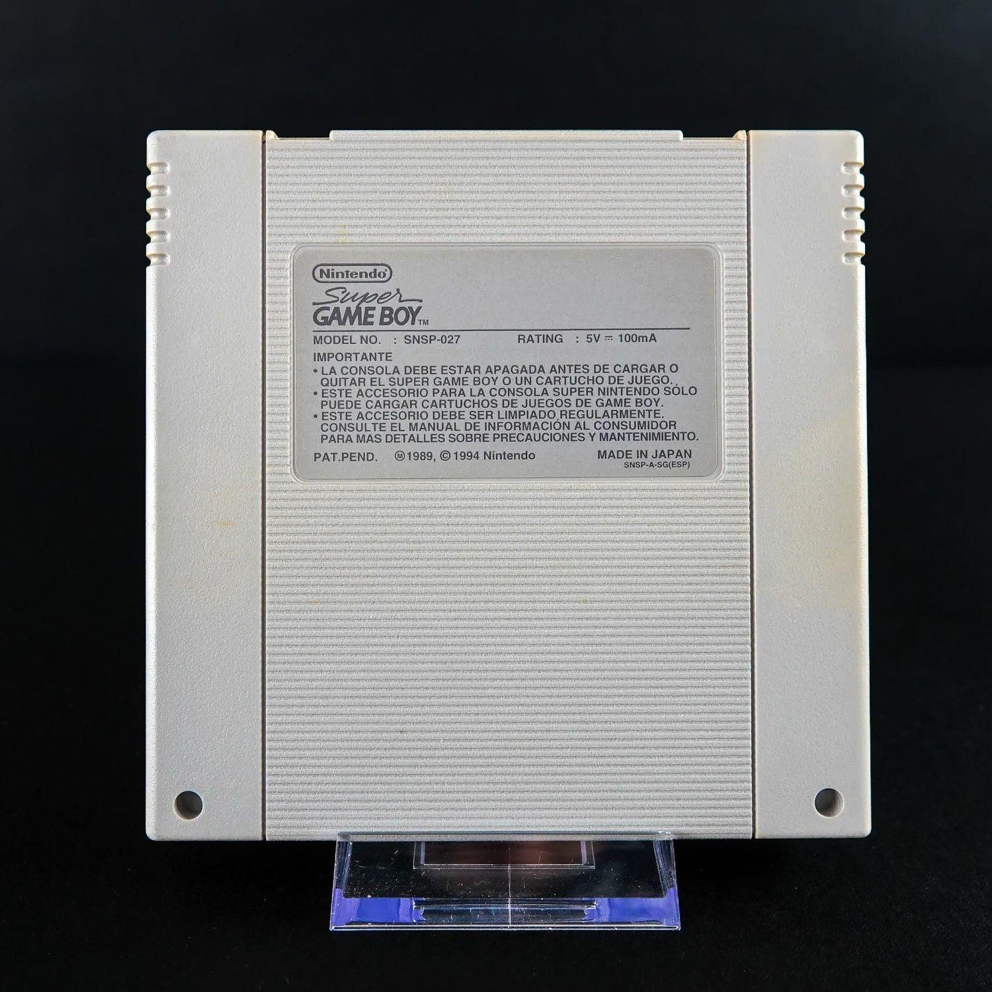 nintendo-super-game-boy-snes-adapter-model-no-snsp-027-zustand-gut-2 - Utopia Collectibles