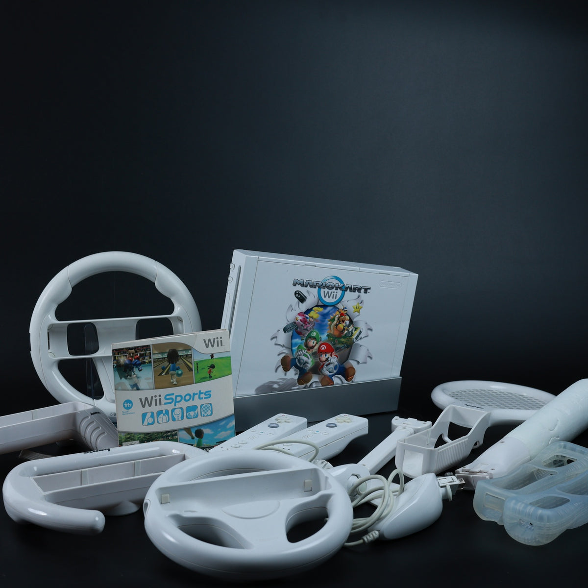 Nintendo Wii Konsole (Mario Kart Design) + Wii Sports Paket - Zustand Sehr Gut