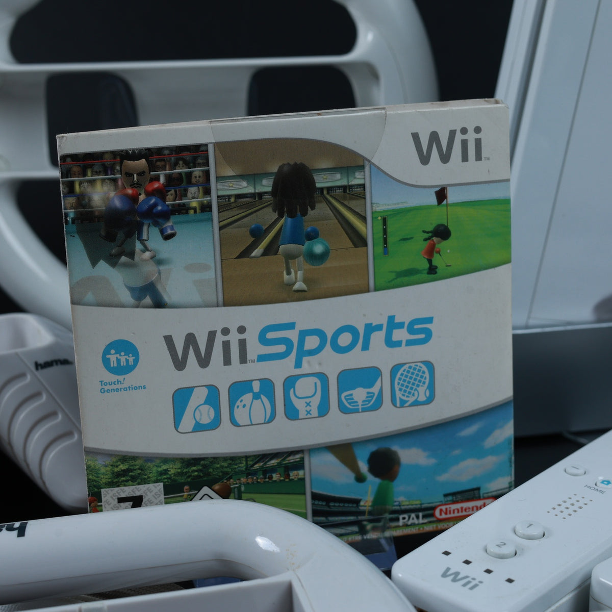 Nintendo Wii Konsole (Mario Kart Design) + Wii Sports Paket - Zustand Sehr Gut