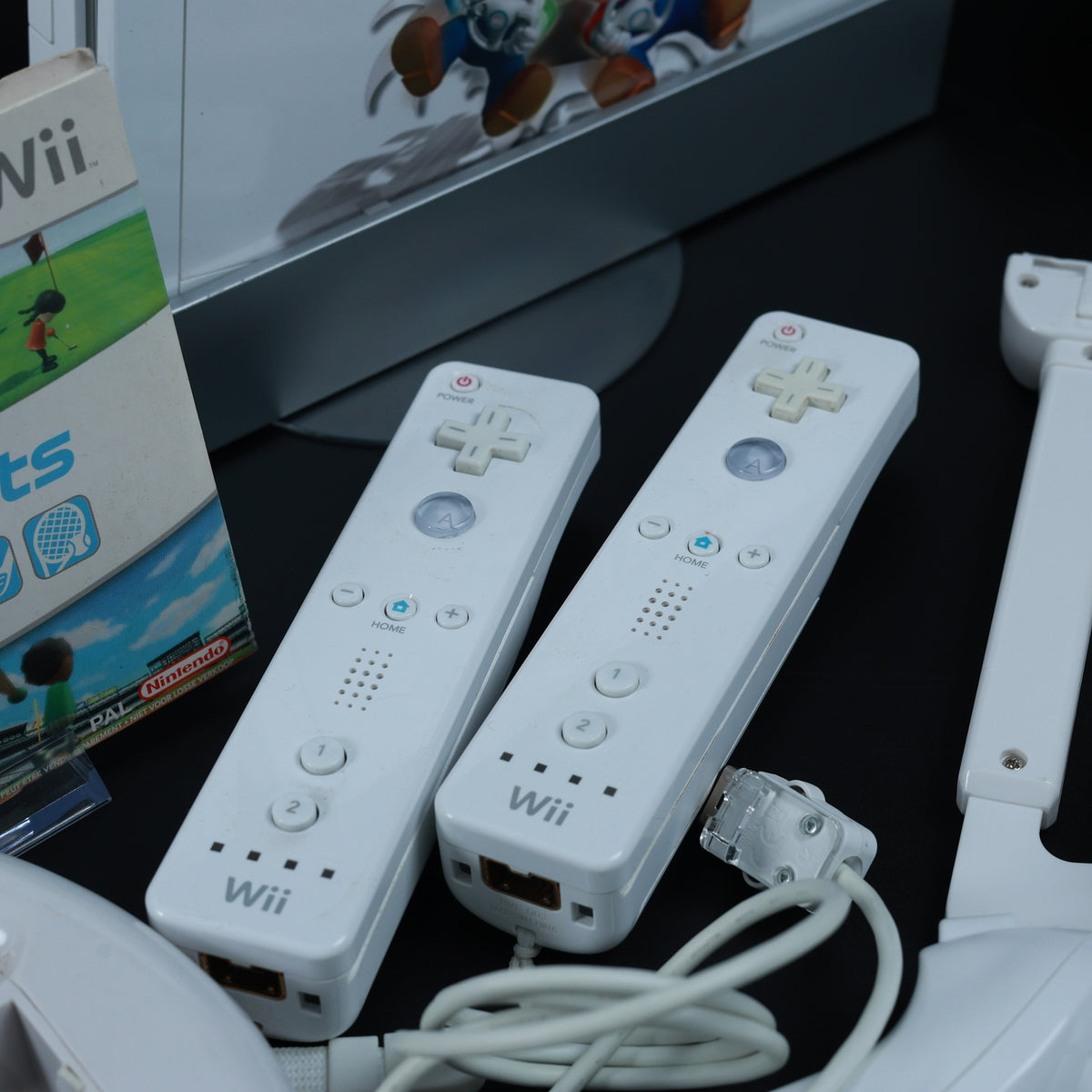 Nintendo Wii Konsole (Mario Kart Design) + Wii Sports Paket - Zustand Sehr Gut