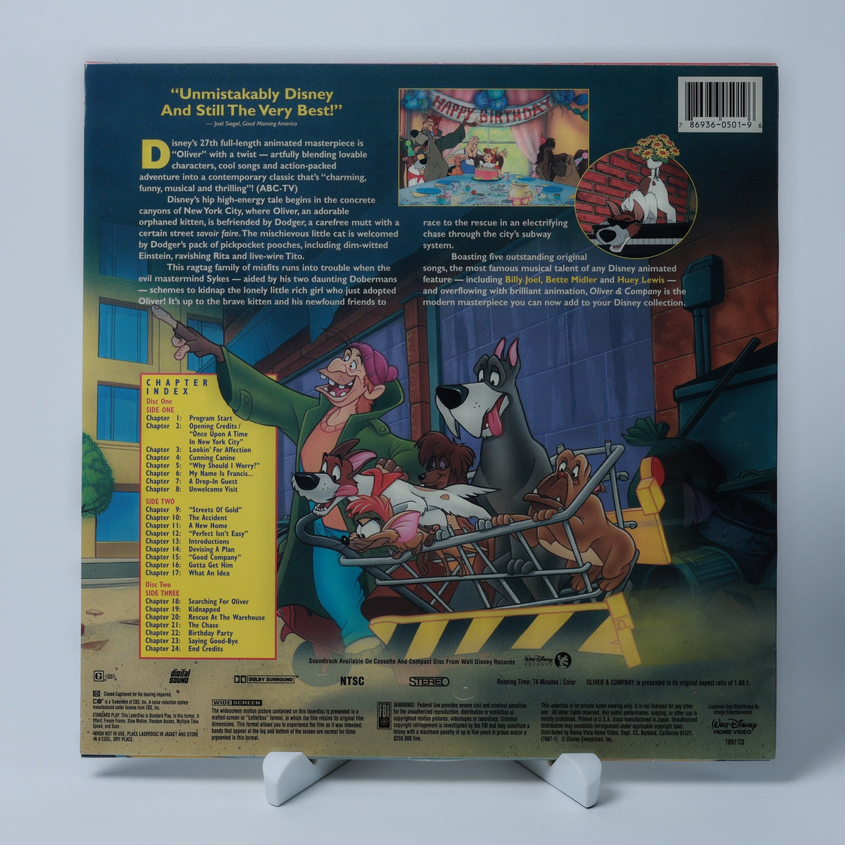 Oliver & Company - Walt Disney - 1988 - Widescreen LaserDisc - Zustand Sehr Gut
