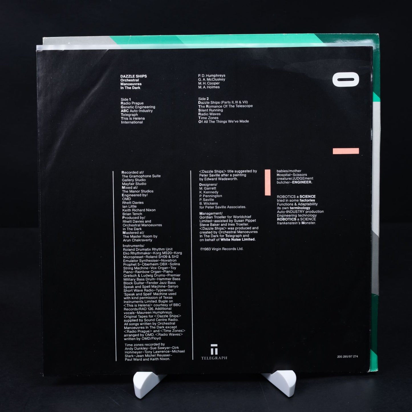 OMD - Dazzle Ships - Vinyl LP 12'' Schallplatte - NM / VG+