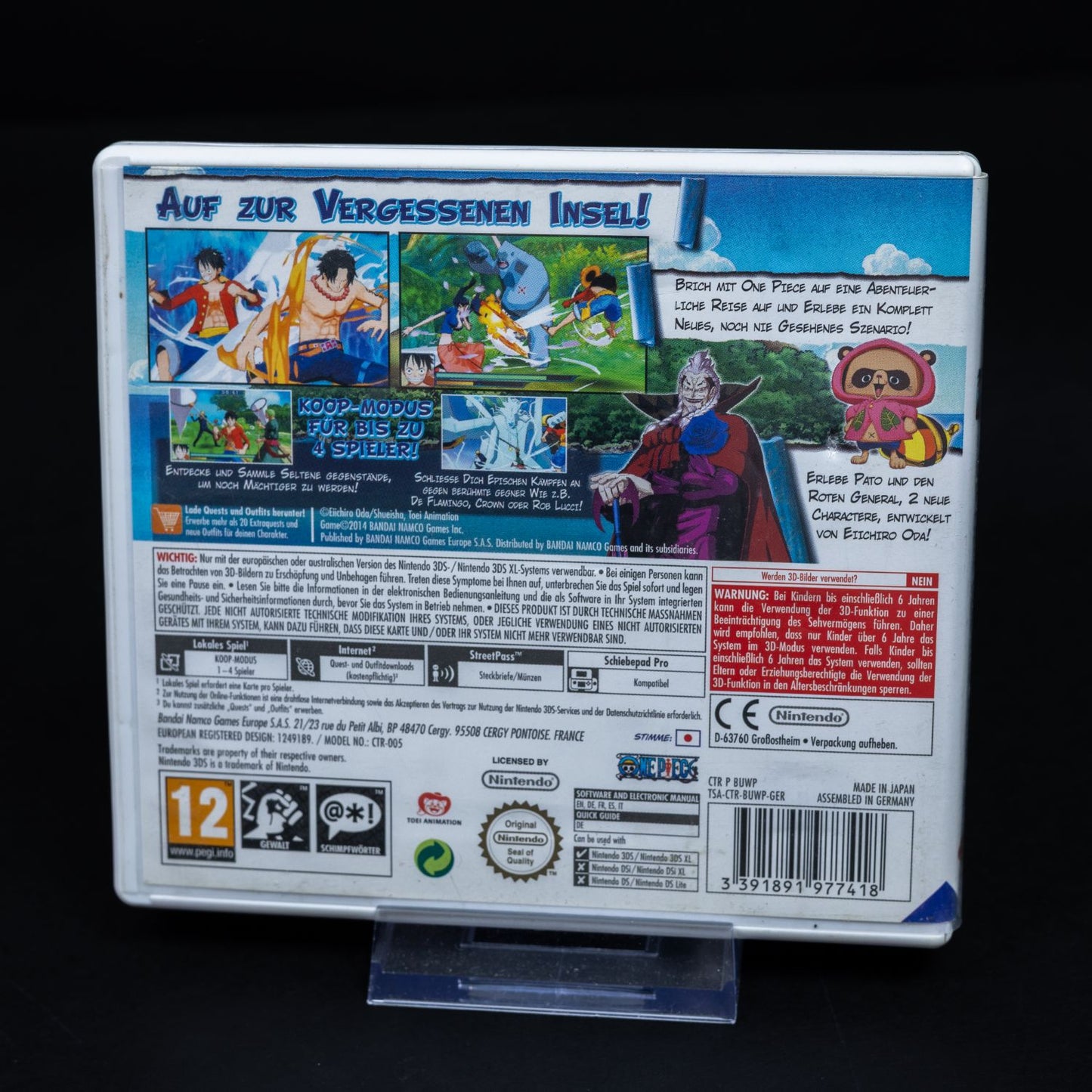 One Piece - Unlimited World R - Nintendo 3DS Spiel - CiB - Zustand Gut
