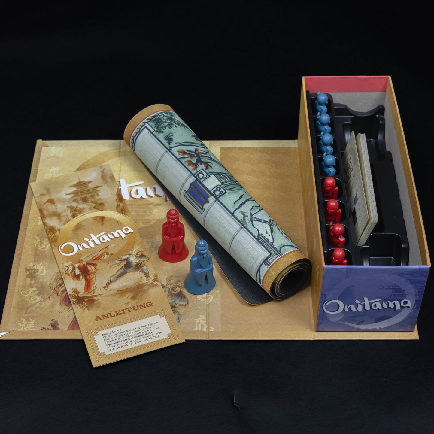 Onitama - Brettspiel Kartenspiel - Mit Erweiterung - Vollständig - Neuwertig