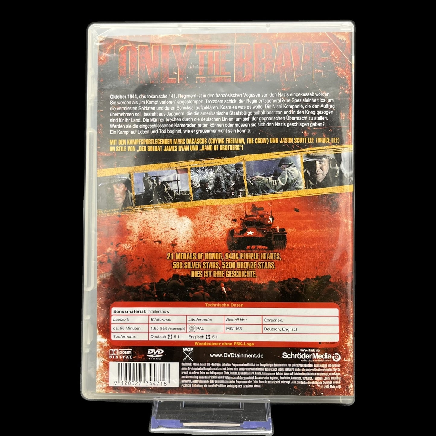 Only The Brave - Kriegsfilm - Jason Scott Lee, Mark Dacascos - DVD - Gebraucht