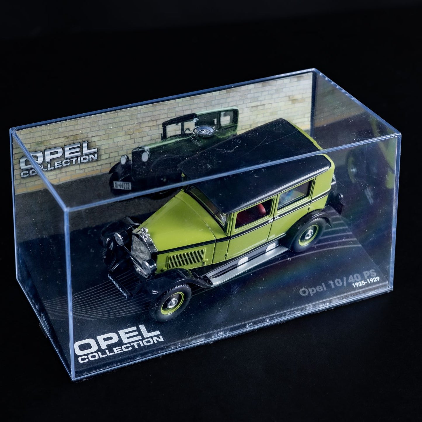Opel Collection - 10/40 PS (1925-1929) - 1:43 Stand-Modell - Mini-Vitrine