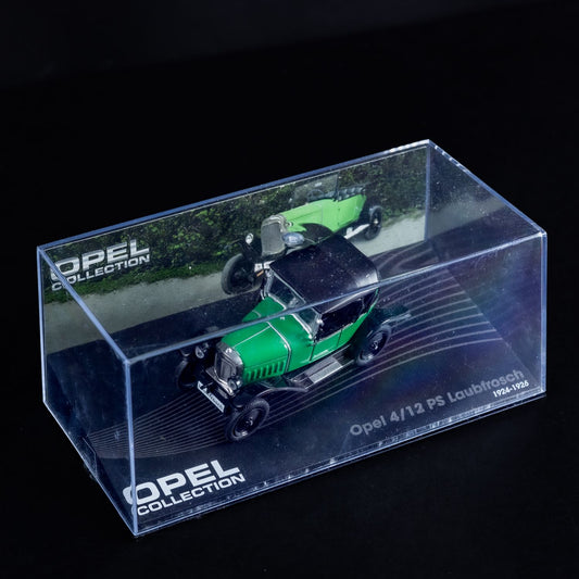 Opel Collection - 4/12 PS Laubfrosch 1924-1926 - 1:43 Standmodell - Mini-Vitrine