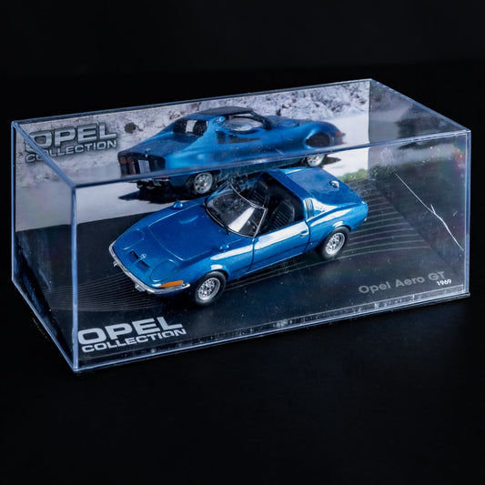 Opel Collection - Aero GT (1969) - 1:43 Stand-Modell - Mini-Vitrine