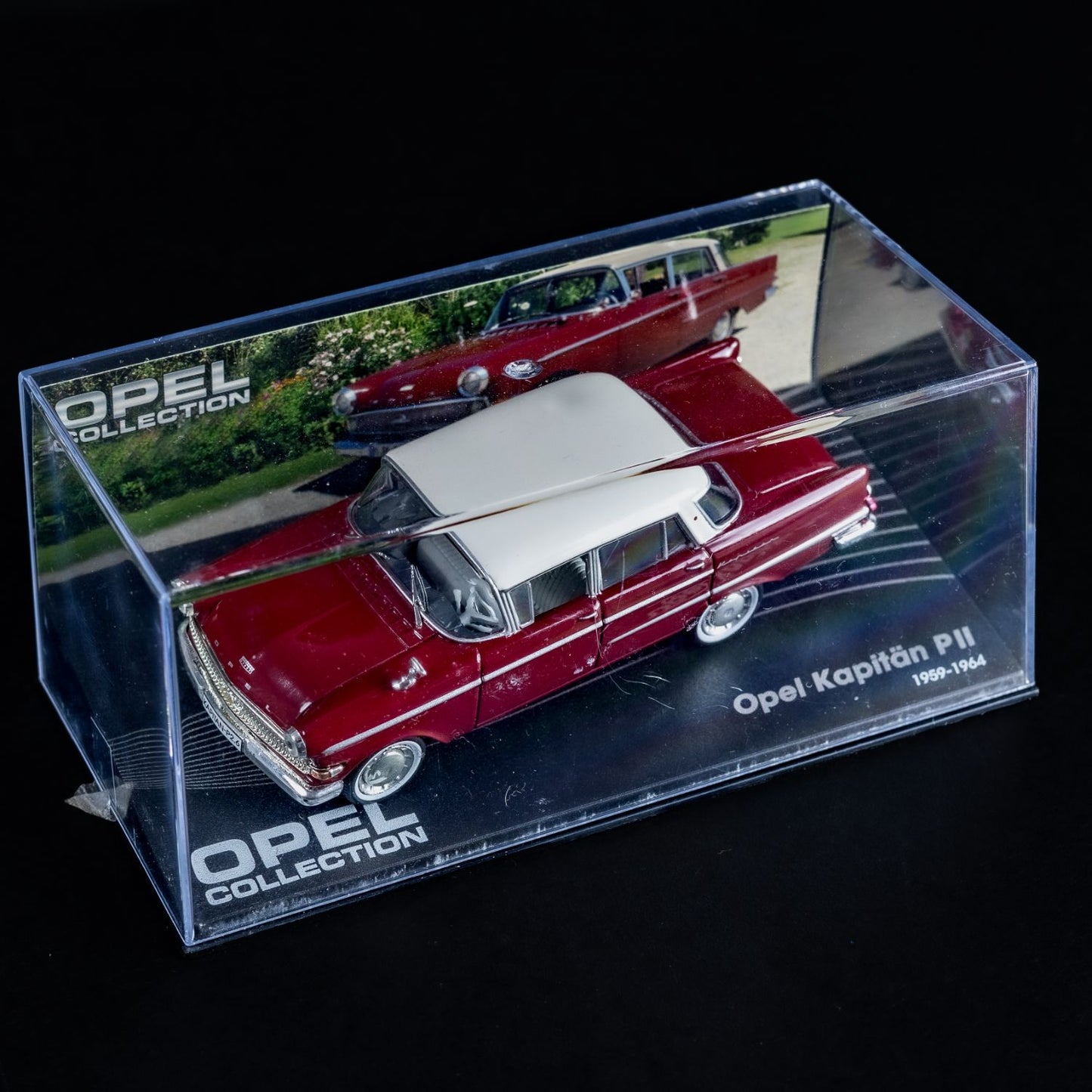 Opel Collection - Kapitän PII (1959-1964) - 1:43 Stand-Modell - Mini-Vitrine