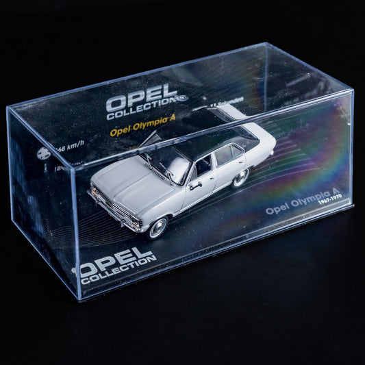 Opel Collection - Olympia A (1967-1970) - 1:43 Stand-Modell - Mini-Vitrine