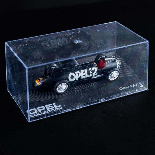 Opel Collection - RAK 2 (1928) - 1:43 Stand-Modell - Mini-Vitrine