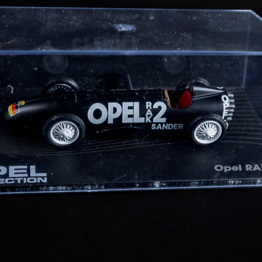 Opel Collection - RAK 2 (1928) - 1:43 Stand-Modell - Mini-Vitrine