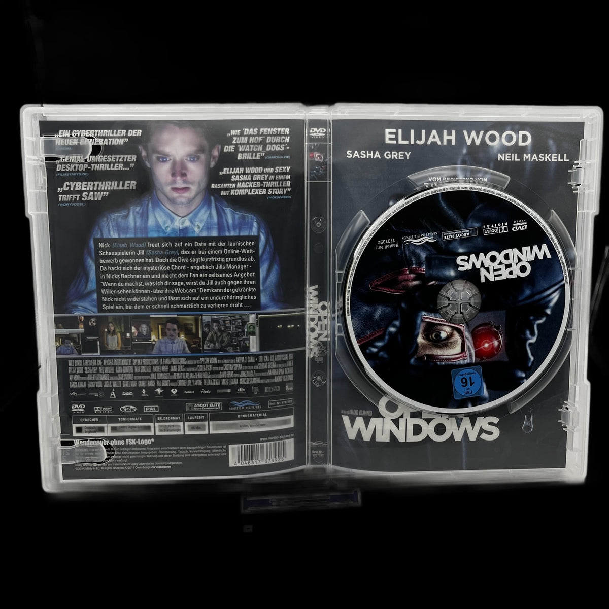 Open Windows - Elijah Wood Sasha Grey Thriller - DVD - Gebraucht