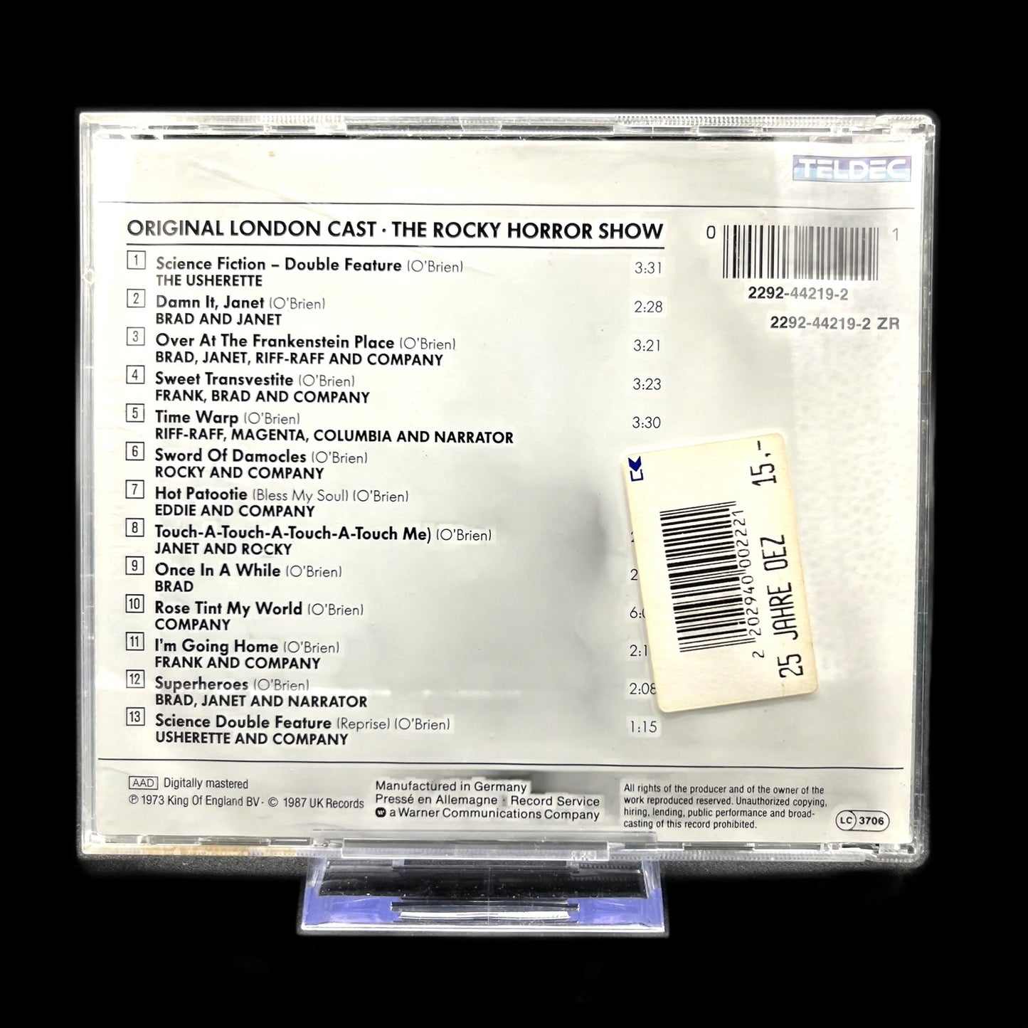Original London Cast - The Rocky Horror Show - CD - Album - Gebraucht