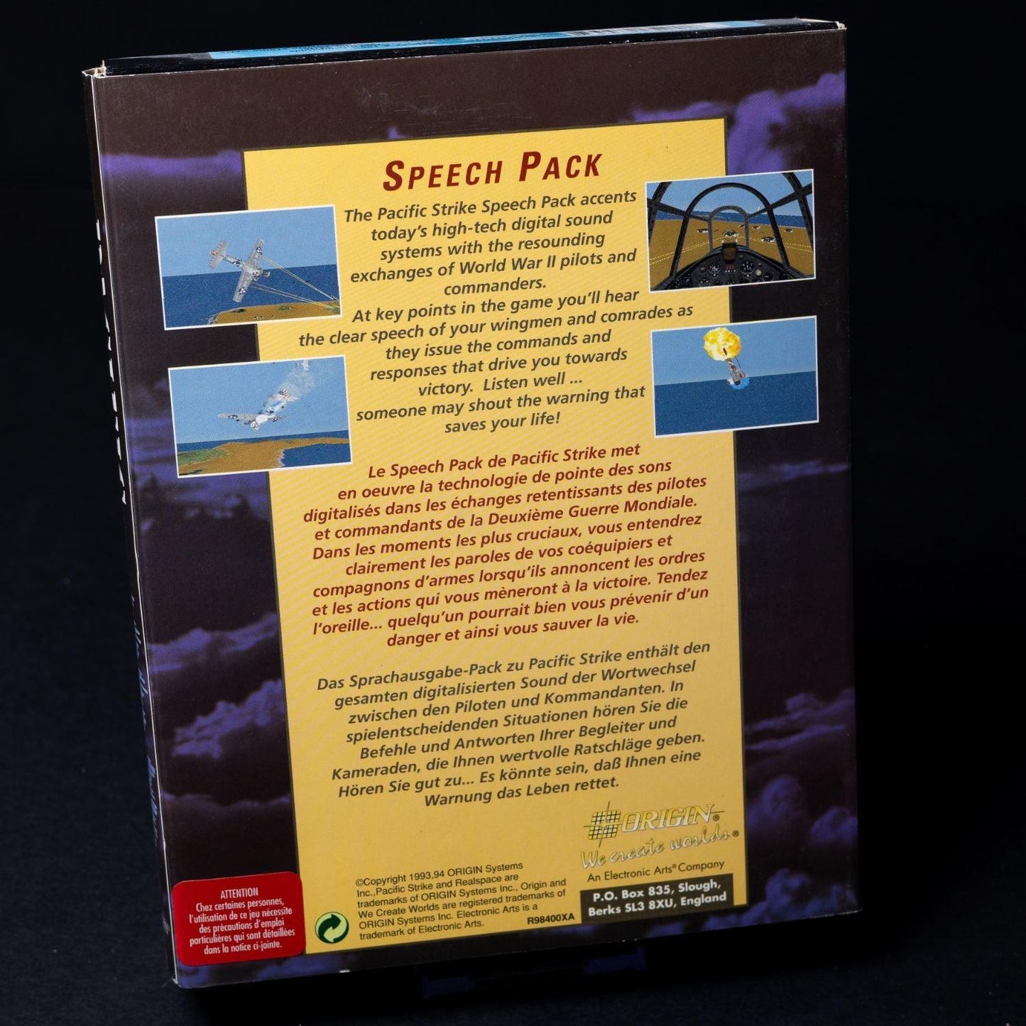 Pacific Strike: Speech Pack - PC IBM / MS-DOS Spiel - Big Box CiB - Top Zustand