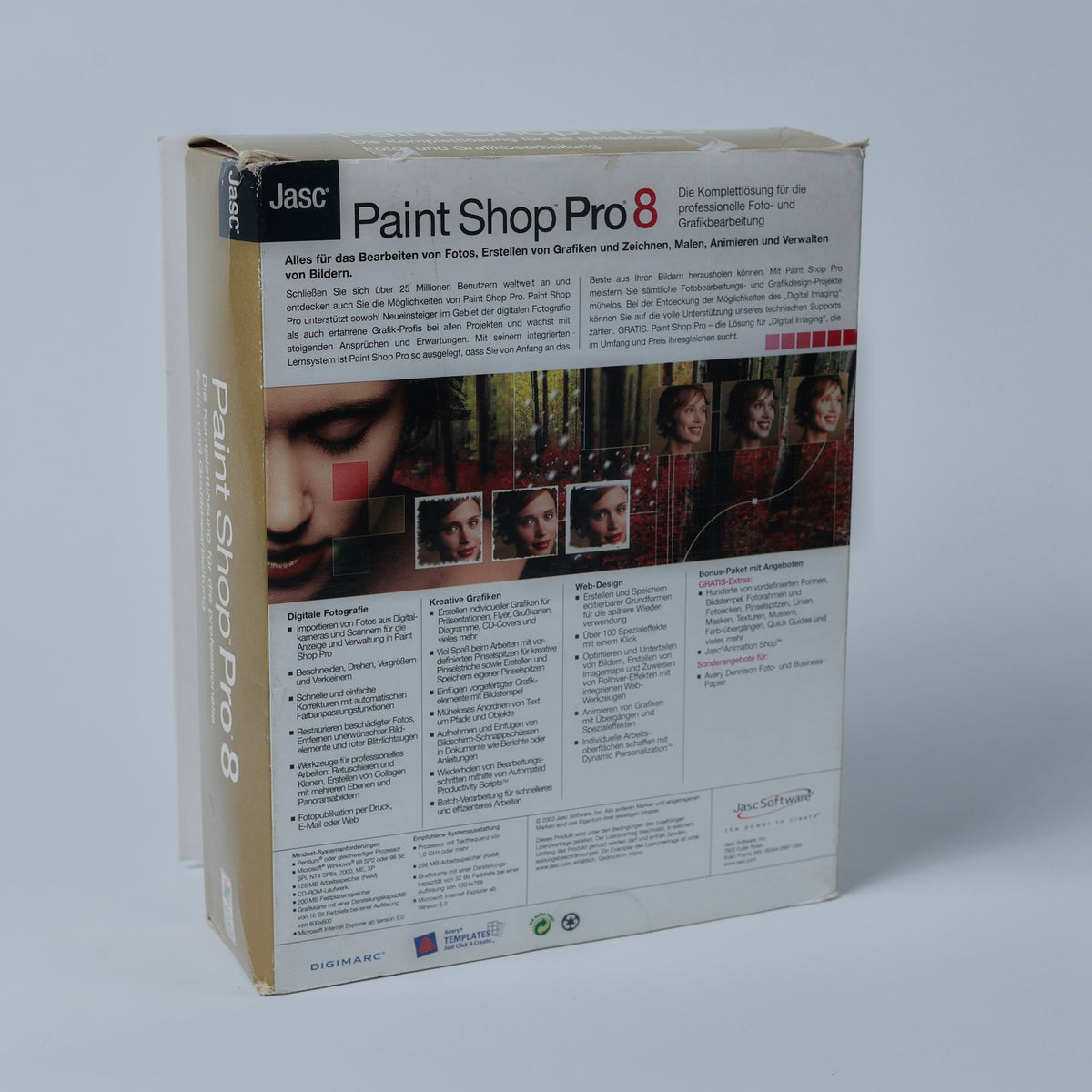 Paint Shop Pro 8 - Bildbearbeitungssoftware - Foto - Bild - Zustand Gut