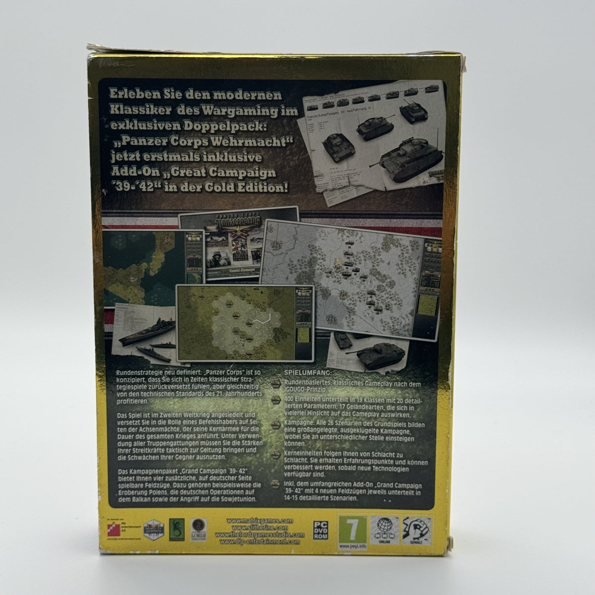 Panzer Corps - PC DVD-ROM Spiel - CiB - Deutsch - Zustand Sehr Gut