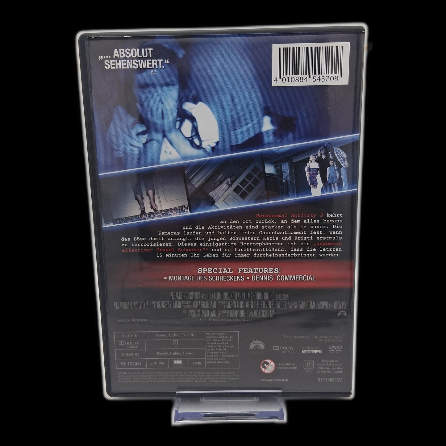 Paranormal Activity 3 Horror Film FSK 16 Deutsch Gebraucht Par - DVD - Gebraucht