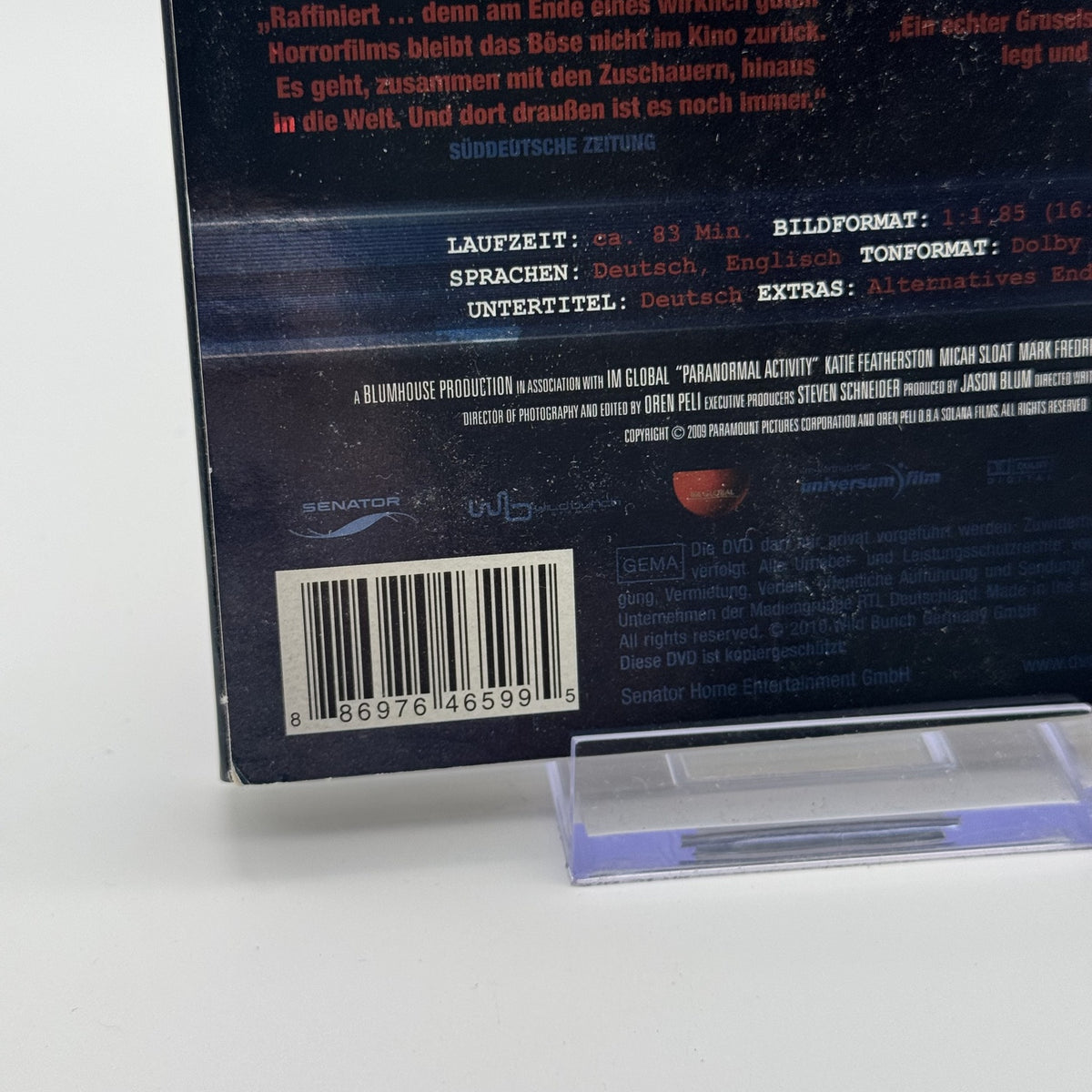 Paranormal Activity - DVD - Film - Regie: Oren Peli - 2009 - Zustand Sehr Gut