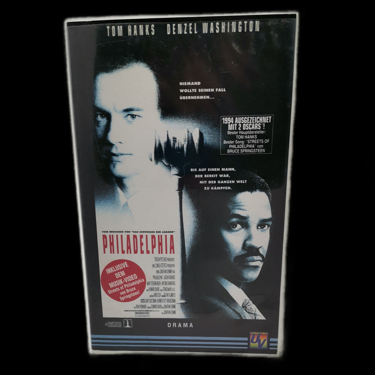 Philadelphia - Inklusive Musikvideo - Drama - PAL - VHS - Zustand Sehr gut