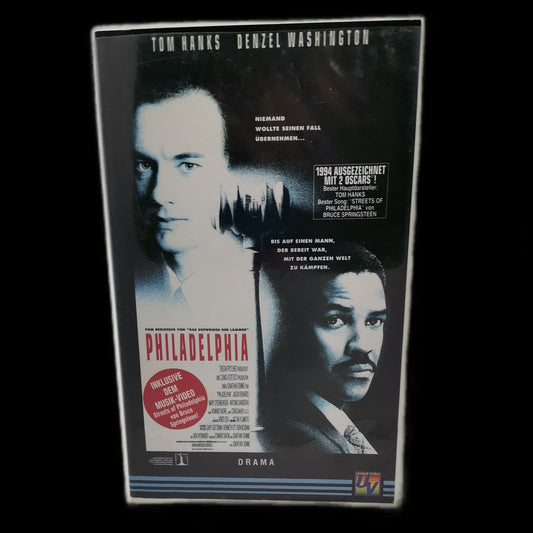 Philadelphia - Inklusive Musikvideo - Drama - PAL - VHS - Zustand Sehr gut