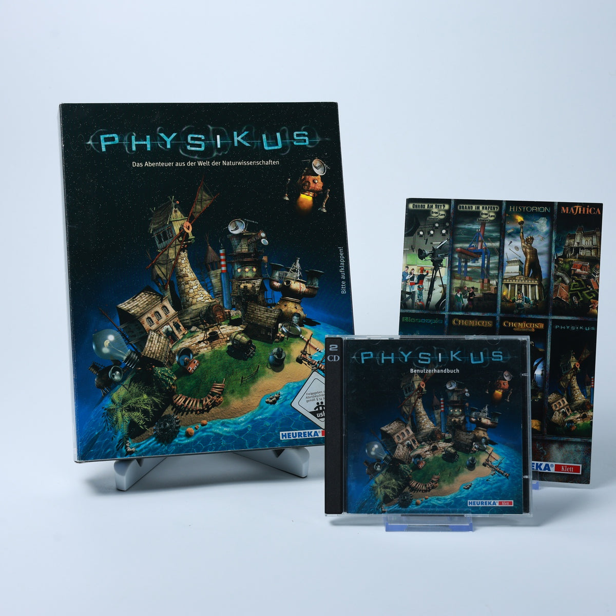 Physikus - PC CD-ROM Wissens- und Lernspiel - Big Box CiB - Zustand Sehr Gut