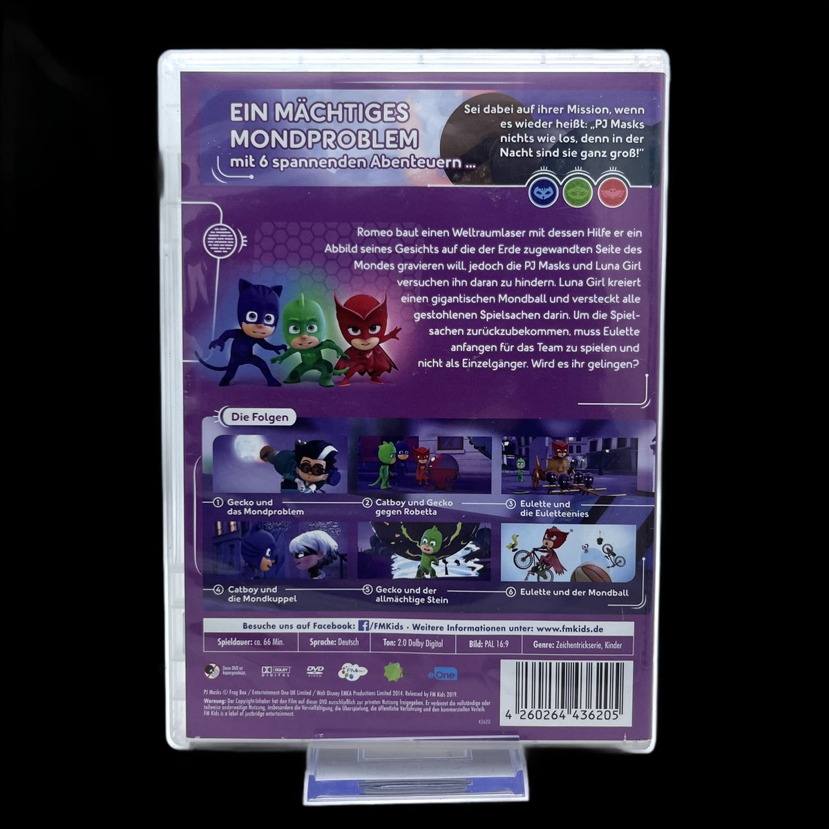 PJ Masks - 6 spannende Abenteuer - Spieldauer ca. 66 Min - DVD - Gebraucht
