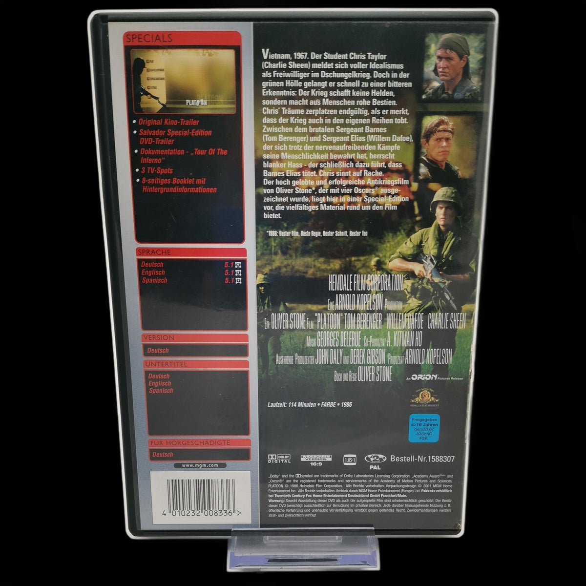 Platoon - Special Edition - Oliver Stone - 1986 - Kriegsfilm - DVD - Sehr gut
