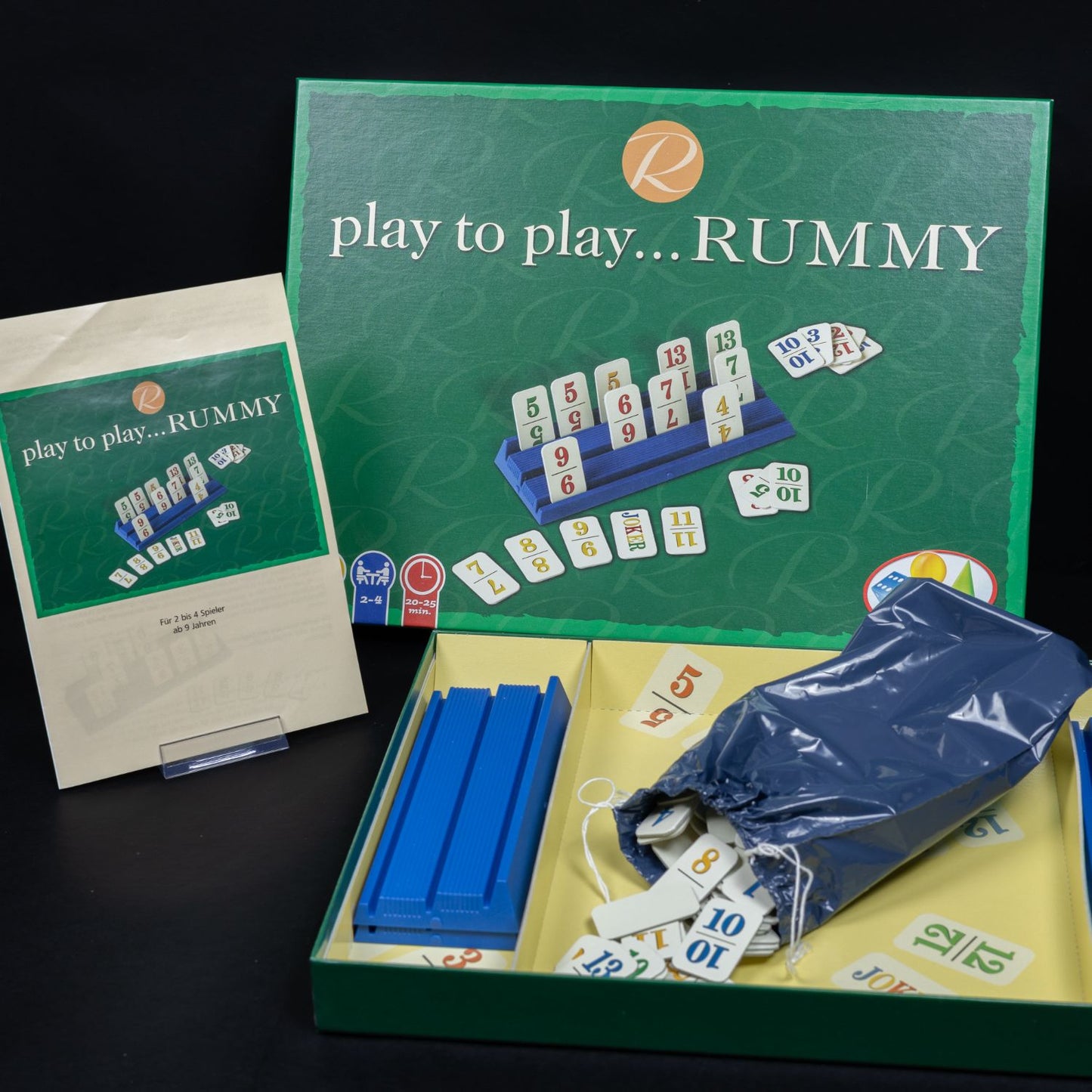 play to play ... RUMMY - Zahlenspiel/Legespiel - 2-4 Spieler - Vollständig