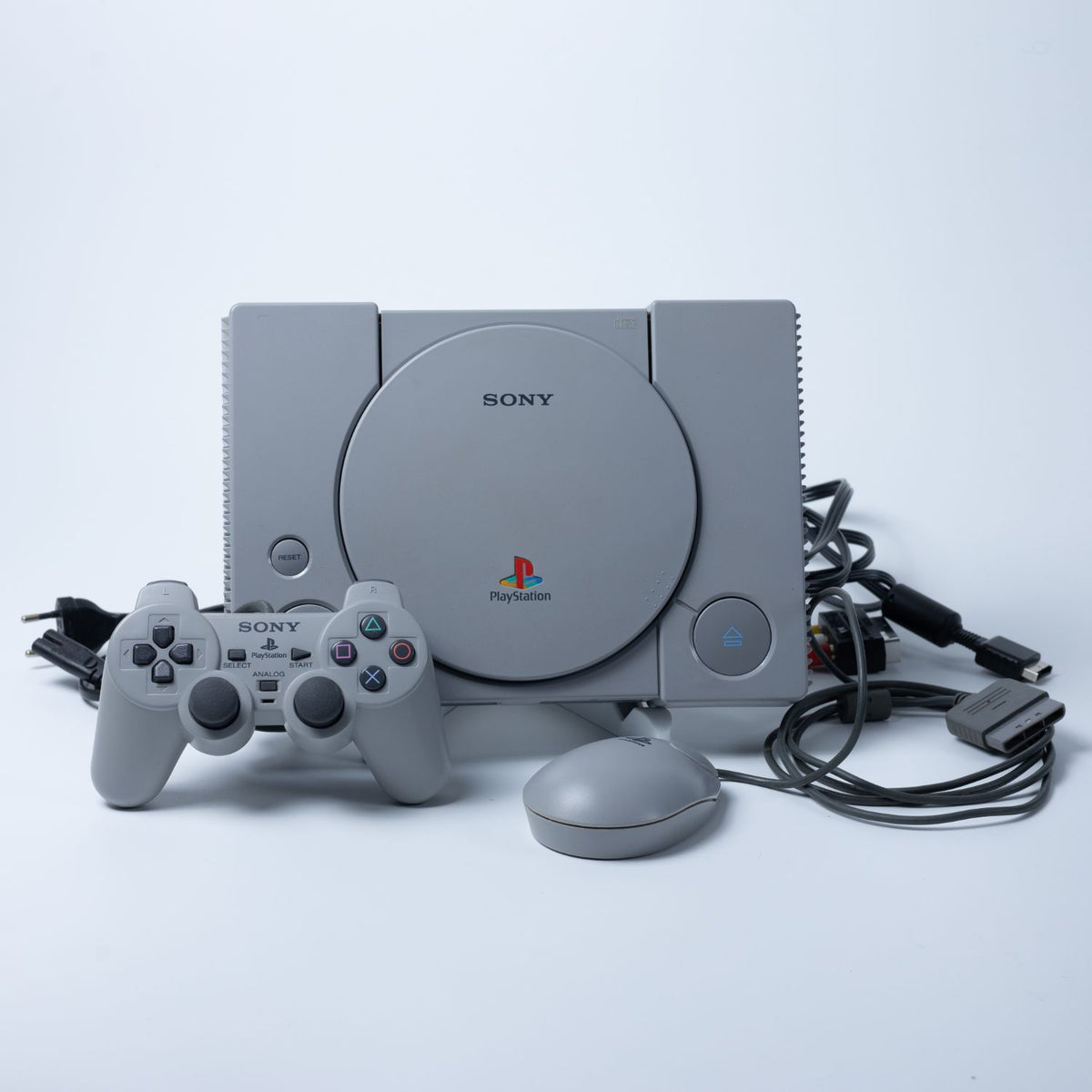 Playstation PS1 Konsole - PAL - Mit Original Controller + Maus - Zust. Sehr Gut