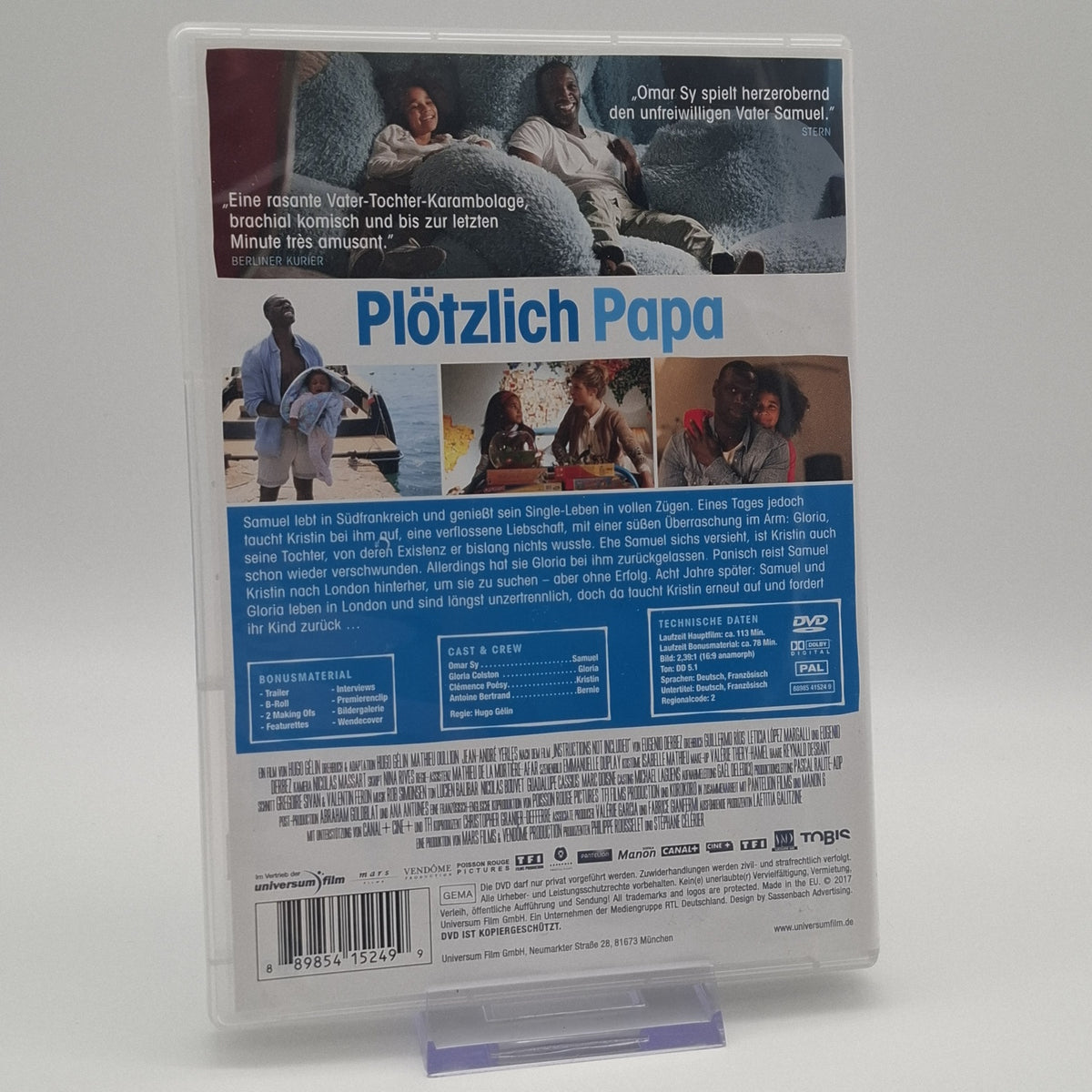 Plötzlich Papa - Omar Sy - Hugo Gélin - Wendecover - DVD - Zustand Sehr Gut