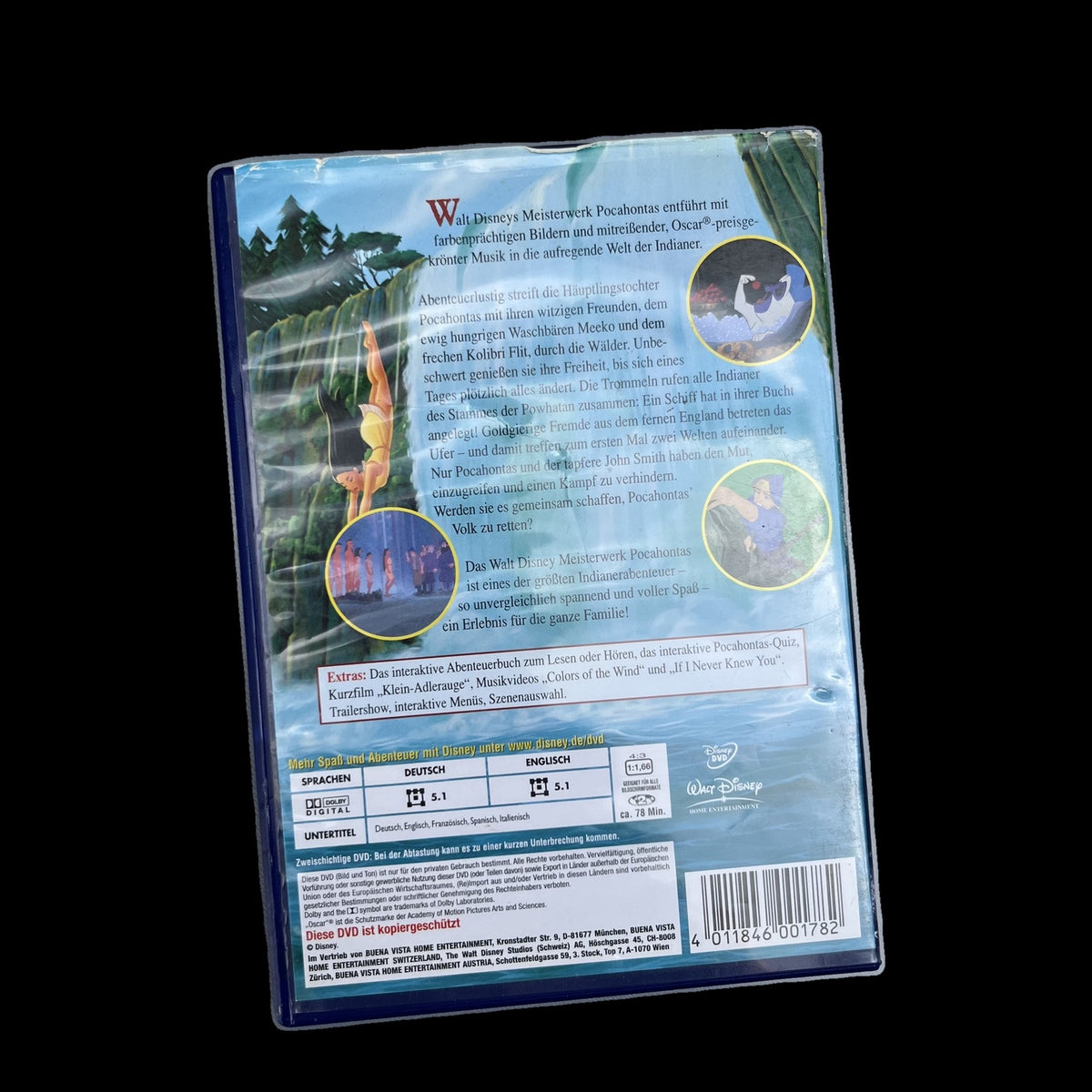 Pocahontas - Disney - Disney Meisterwerke - Animation - DVD - Film - Gebraucht