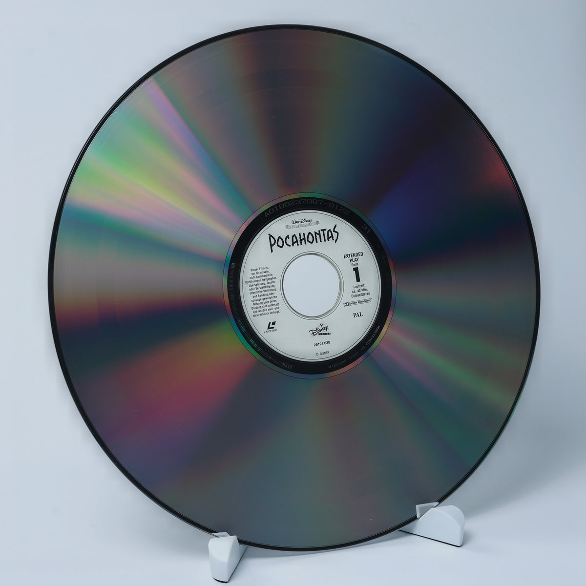Pocahontas - Eine Indianische Legende - LaserDisc - Disney - Zustand Sehr Gut