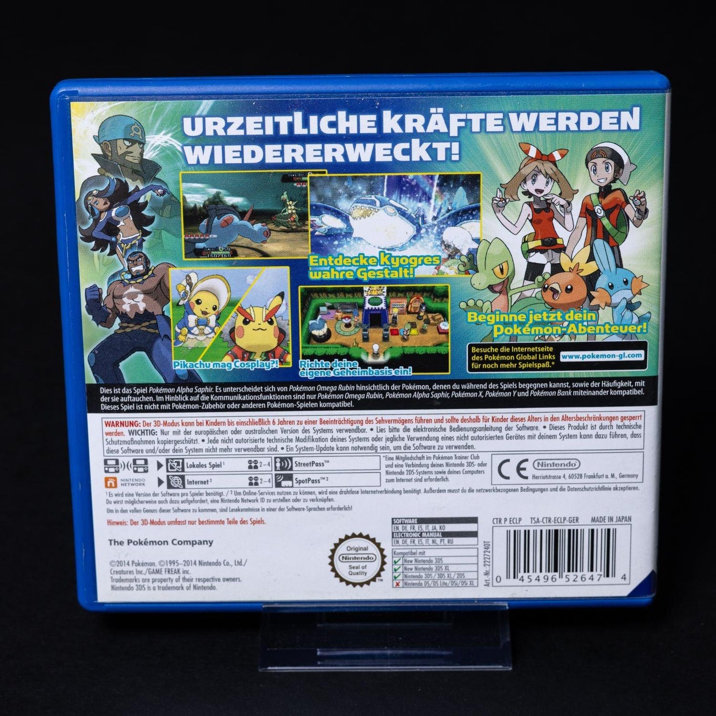 Pokémon Alpha Saphir - Nintendo 3DS Spiel - Zustand Sehr Gut