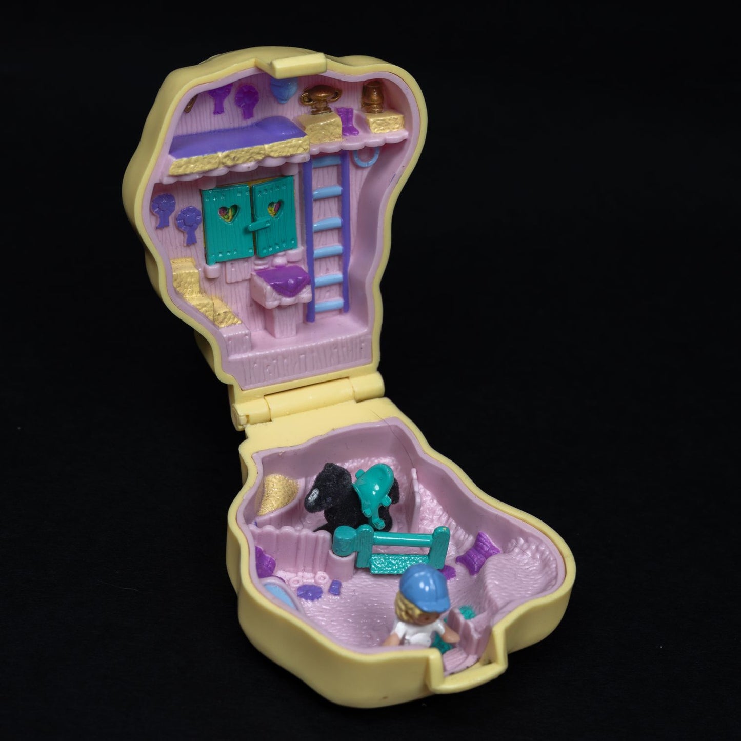 Polly Pocket Spielset / Diorama - Pony Ridin' Compact (1994) - Zustand Sehr Gut