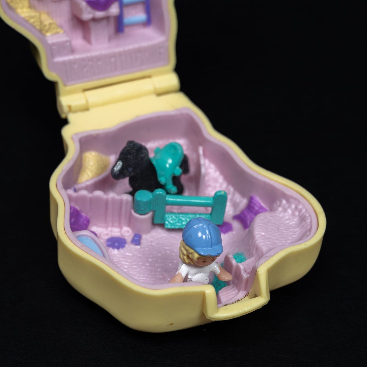Polly Pocket Spielset / Diorama - Pony Ridin' Compact (1994) - Zustand Sehr Gut