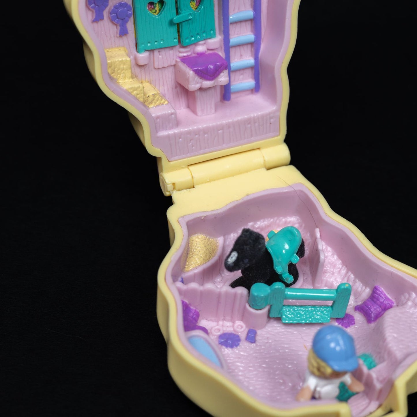Polly Pocket Spielset / Diorama - Pony Ridin' Compact (1994) - Zustand Sehr Gut