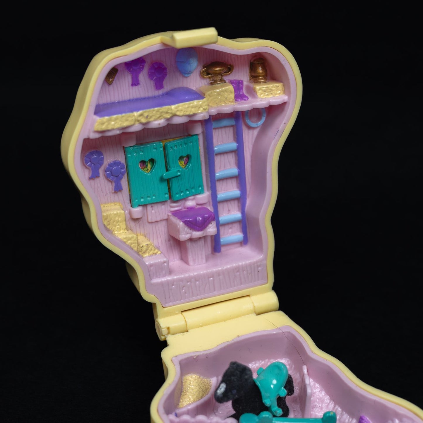 Polly Pocket Spielset / Diorama - Pony Ridin' Compact (1994) - Zustand Sehr Gut