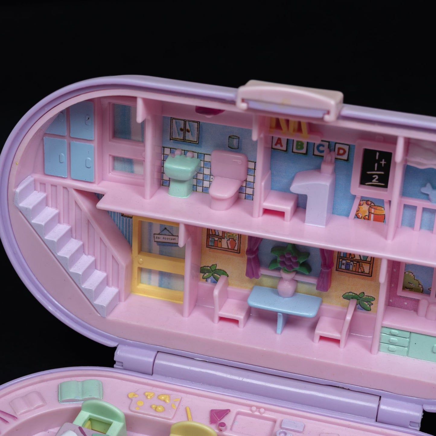 Polly Pocket Spielset / Diorama - Stampin' School (1992) - Zustand Gut