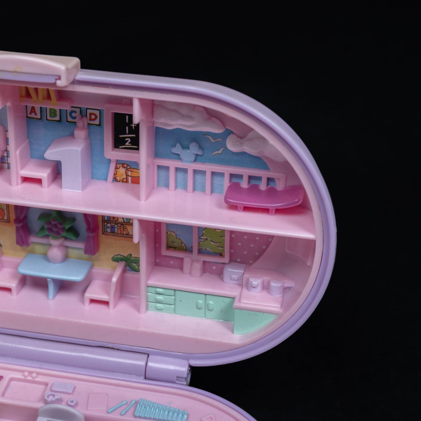 Polly Pocket Spielset / Diorama - Stampin' School (1992) - Zustand Gut