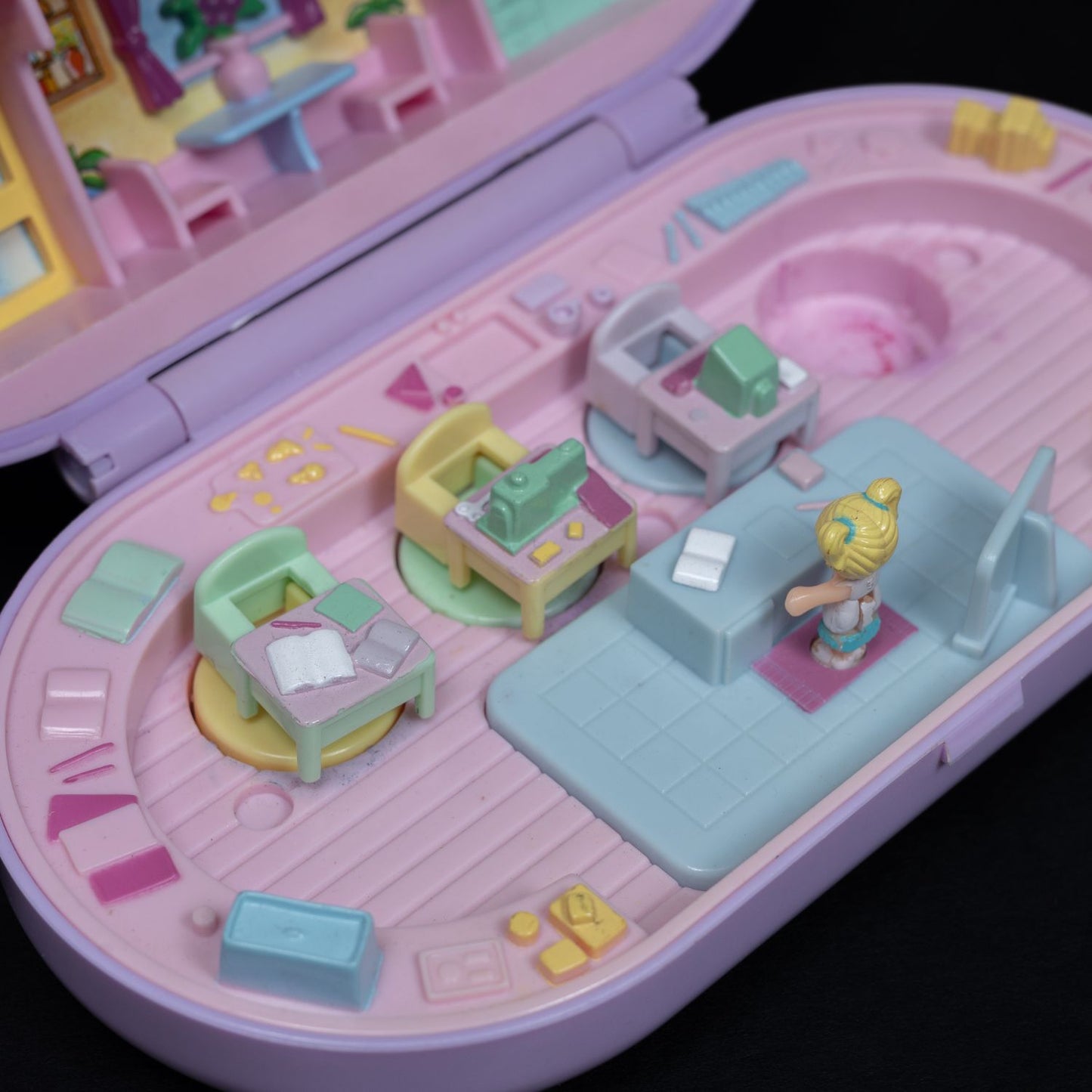 Polly Pocket Spielset / Diorama - Stampin' School (1992) - Zustand Gut